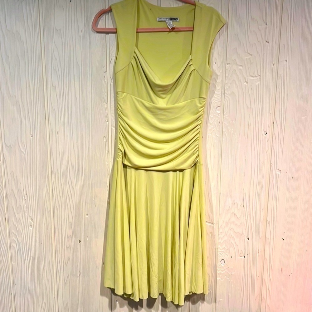 Necessary Objects Drape Midi Dress Size Medium